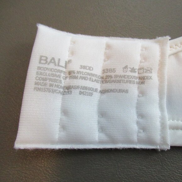 Bali Women's Seamless Underwire Minimizer Bra, While Floral Lace, 38DD - Picture 6 of 6